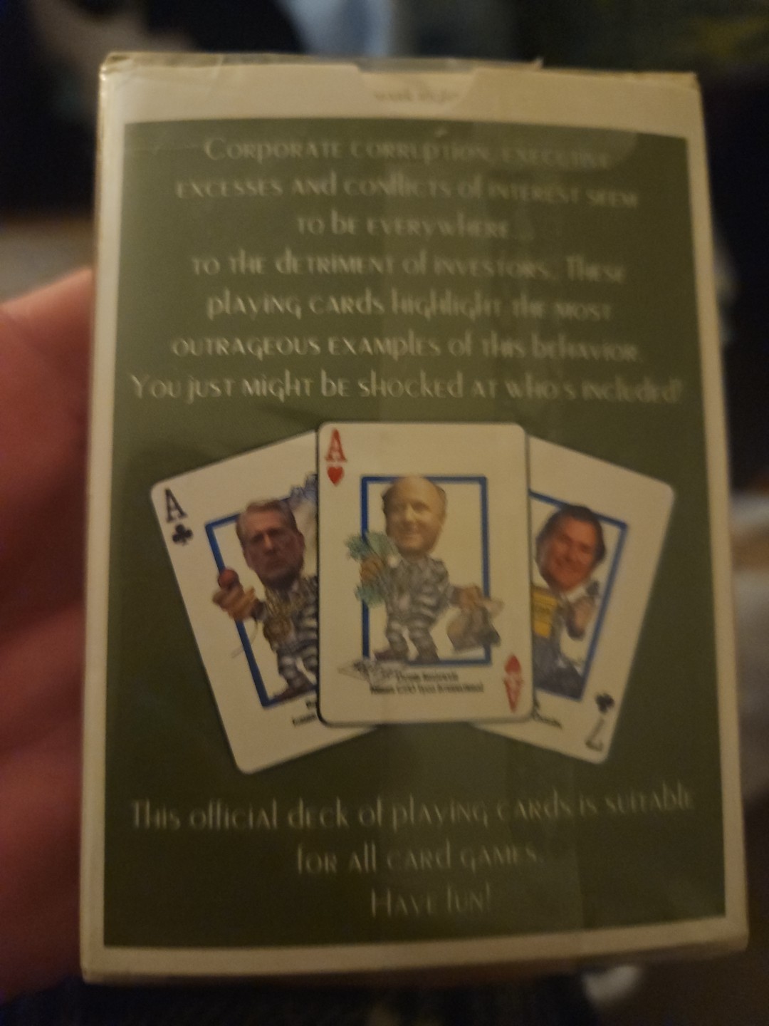 Wall Street Most Wanted Playing Cards by Not Available (2003, Trade Paperback)