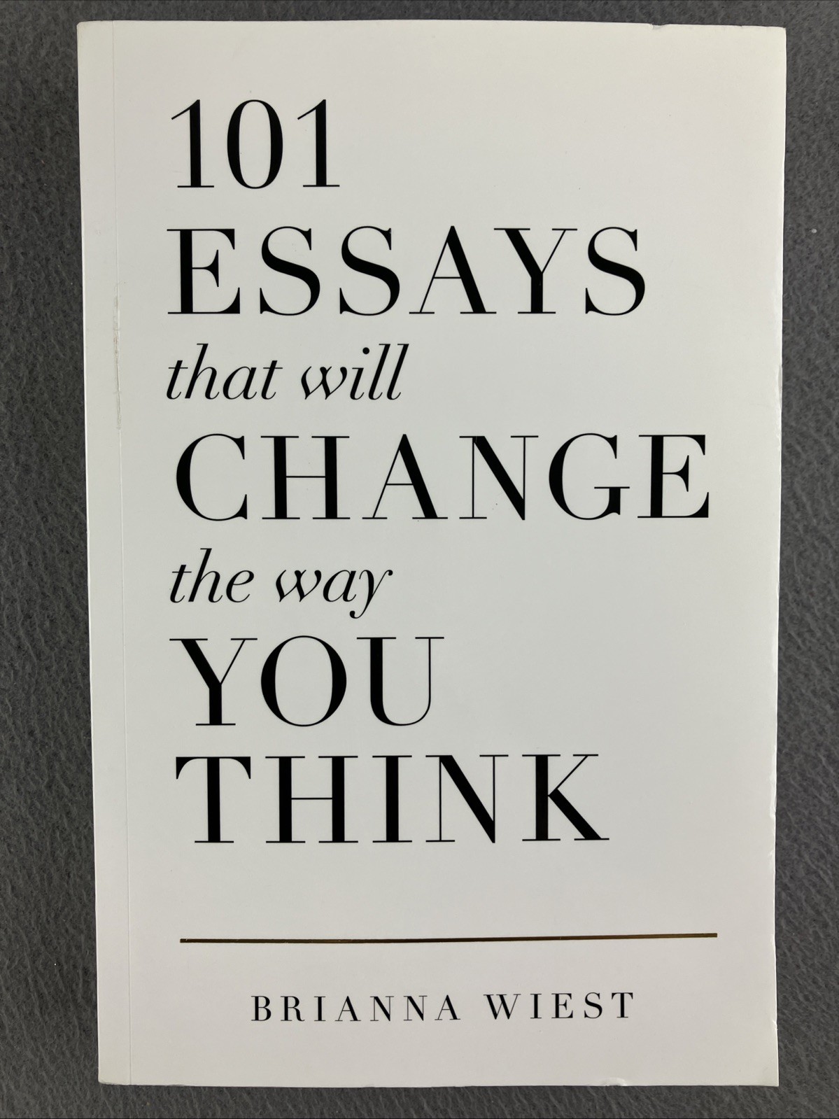 101 Essays That Will Change The Way You Think – Perfect Paperback – VERY GOOD
