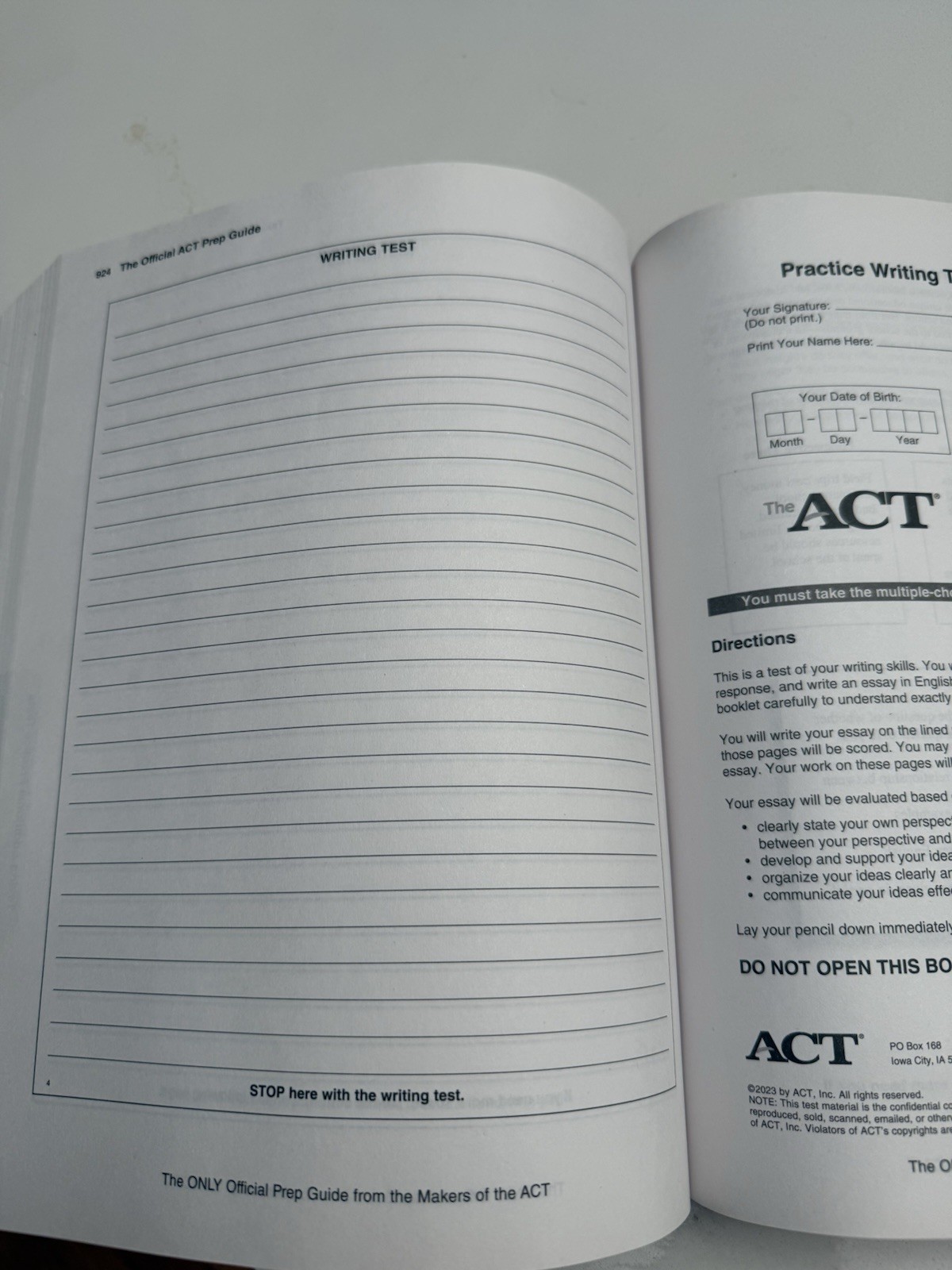 The Official ACT Prep Guide 2023-2024 Book + 14 Practice Tests + 400 Digital…