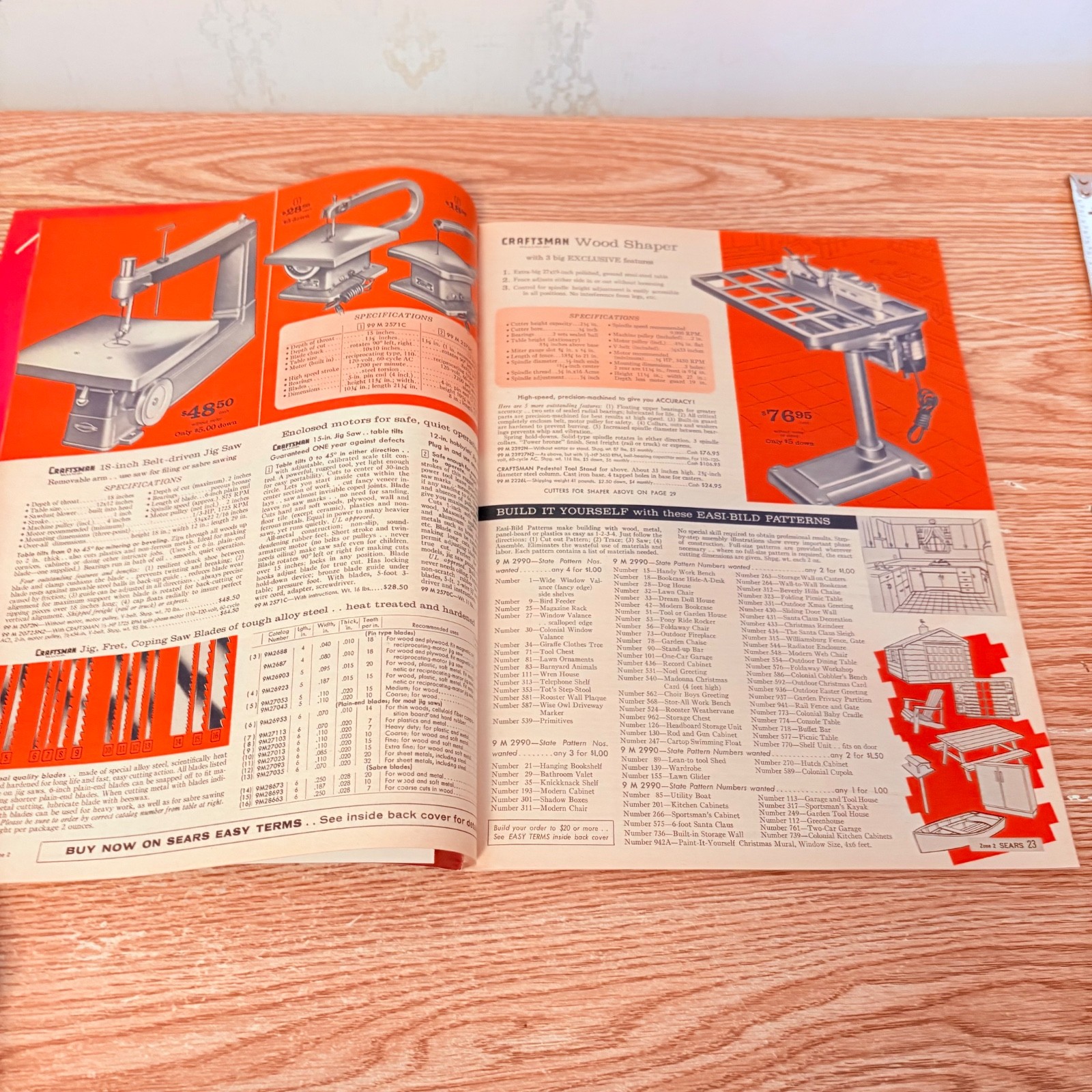 Vintage Sears Craftsman 1960-1961 Power Tools Catalog, 65 pages