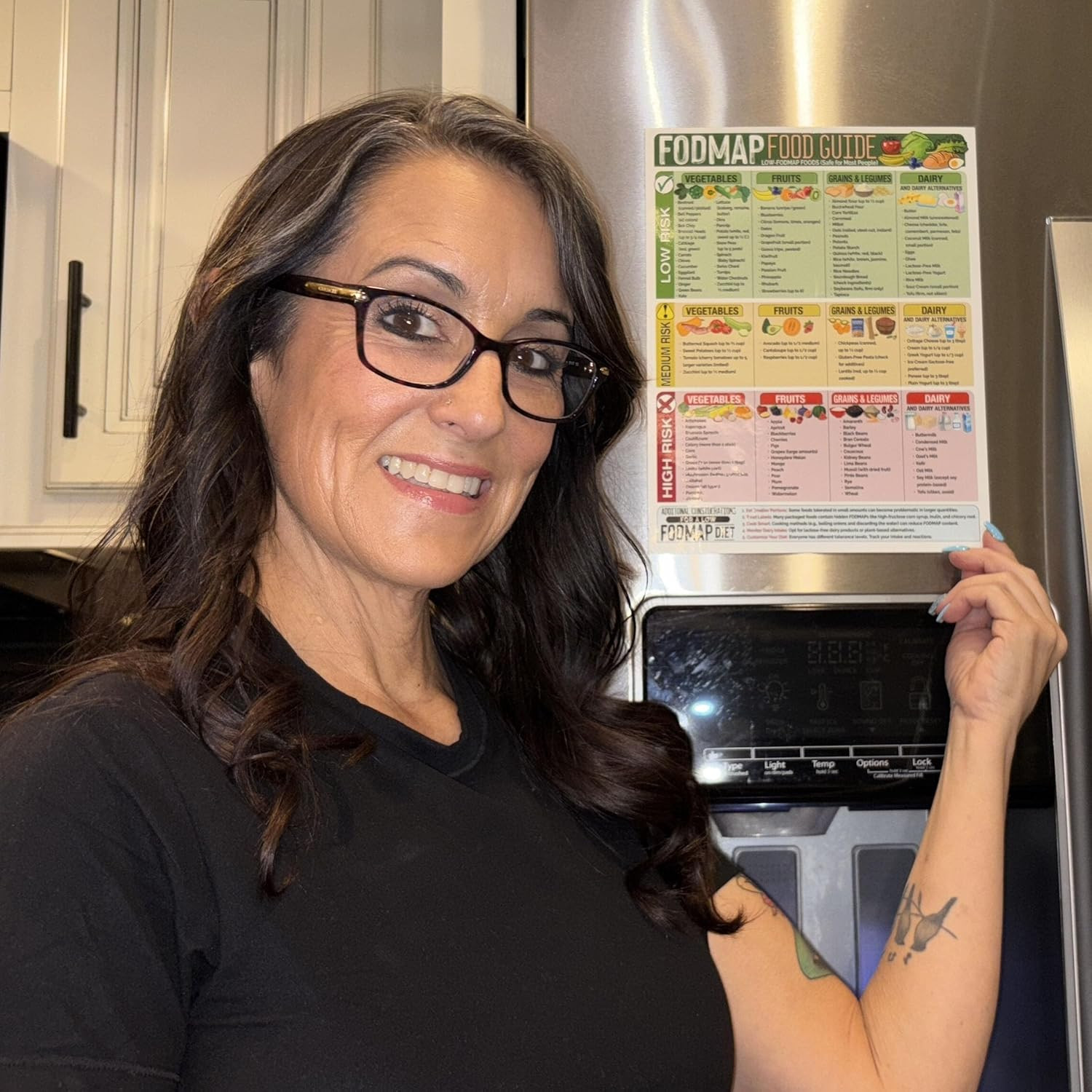 Magnetic 8.5X11 FODMAP Food Guide – Ibs-Friendly Diet Poster & Chart, Safe Fo…