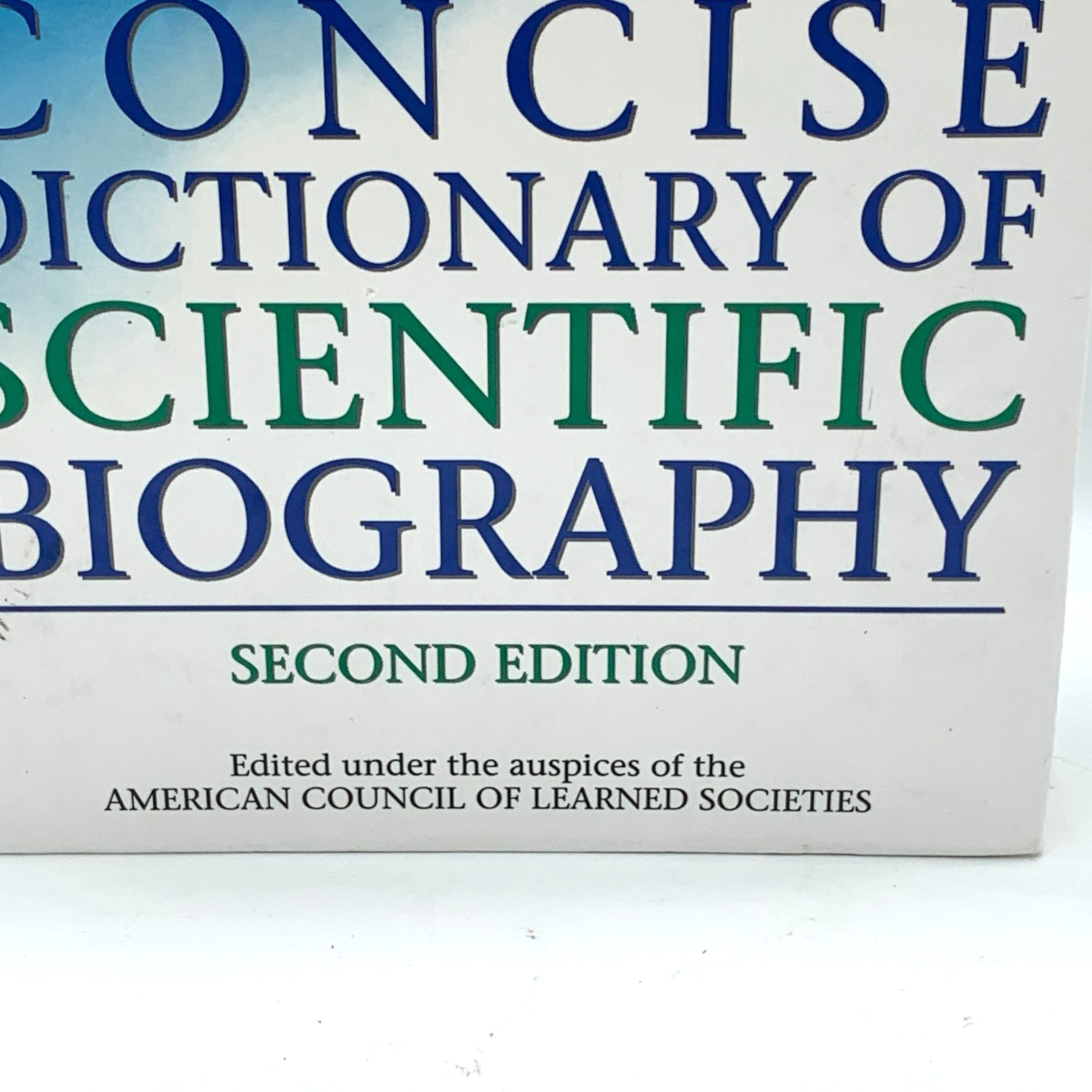 Concise Dictionary Scientific Biography 2nd Ed Hardcover Scribner 2000