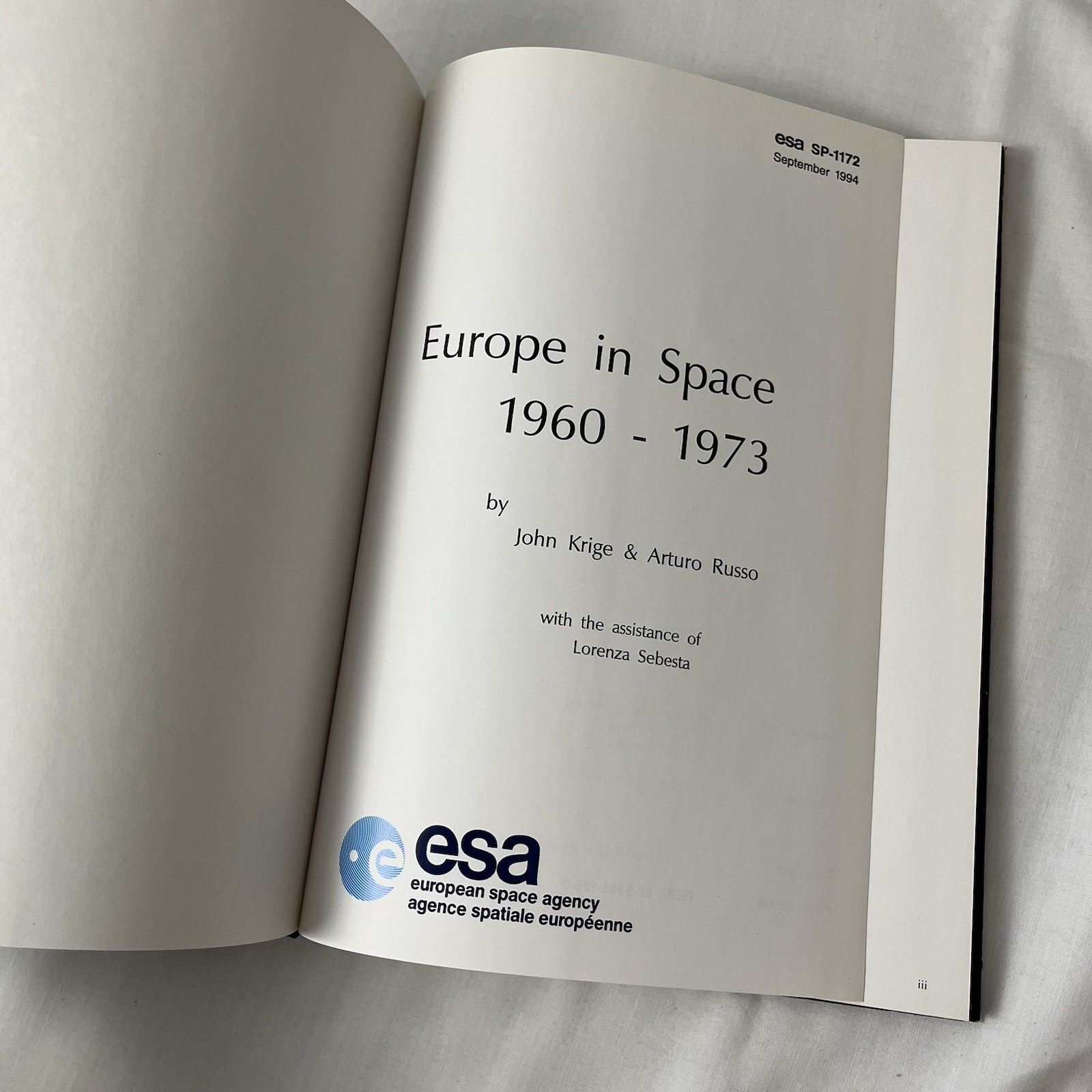 Europe in Space 1960-1973 John Krige Arturo Russo HC Book 1994