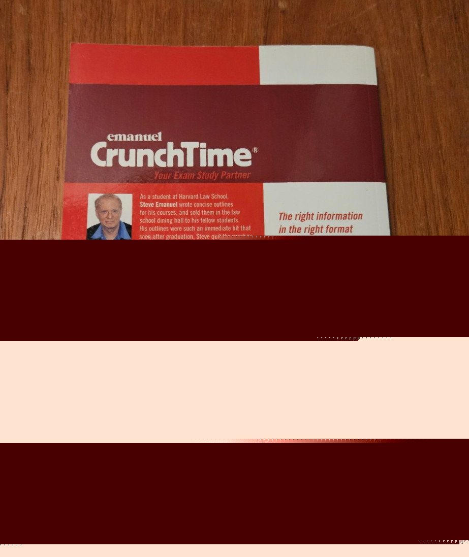 Emanuel CrunchTime for Constitutional Law by Steven L. Emanuel