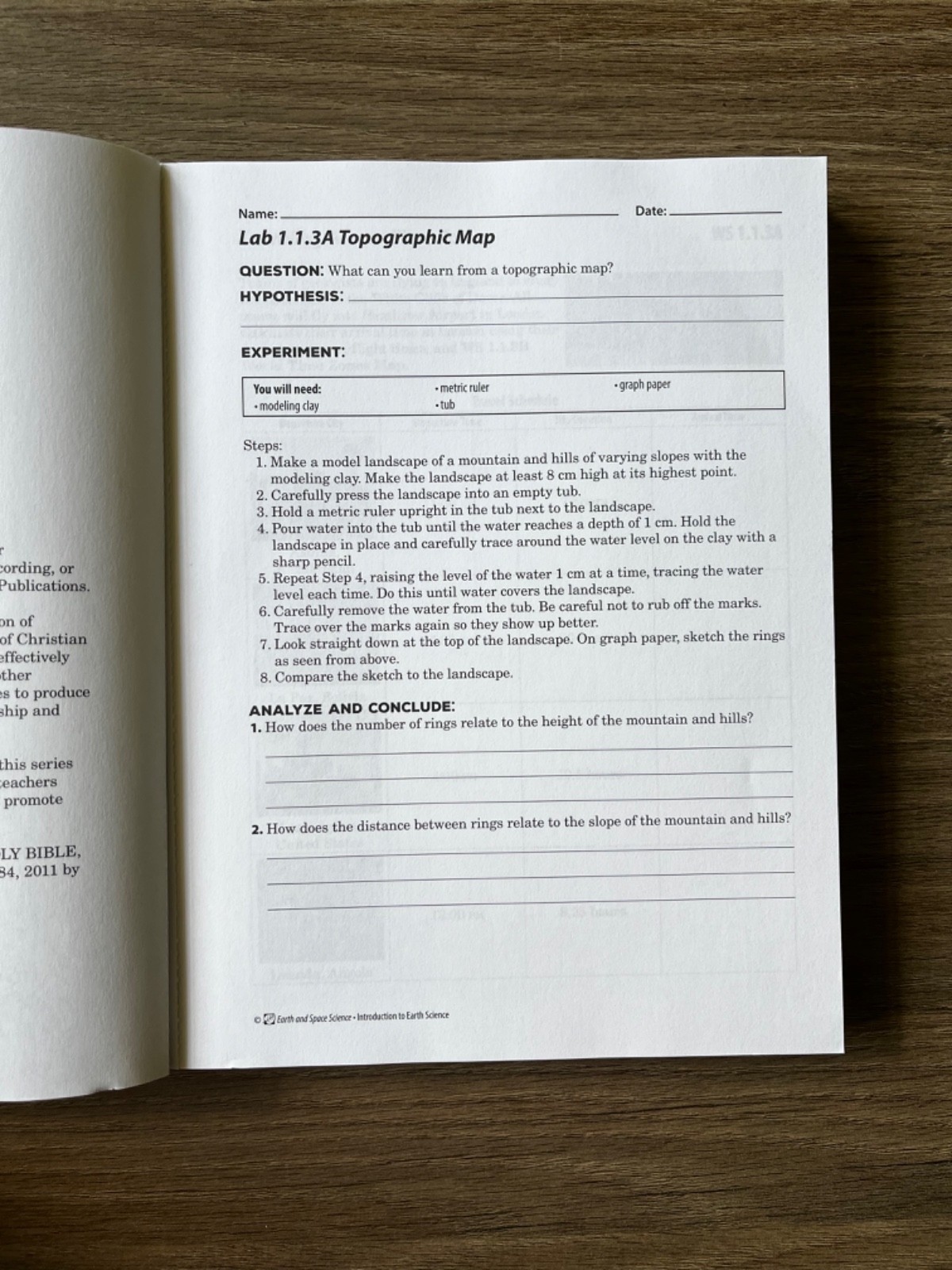 Purposeful Design Earth and Space Science TEACHER, STUDENT, LAB – used –