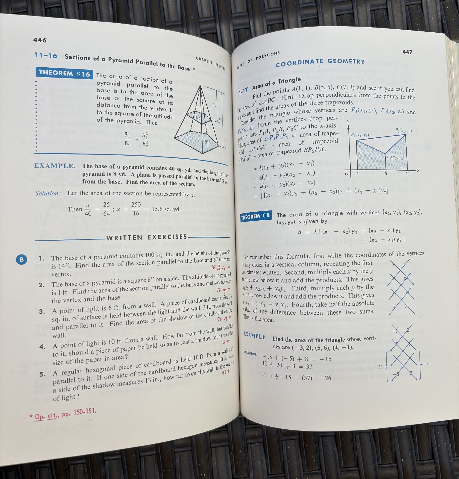 Geometry – Plane Solid Coordinate – Morgan, Zartman – Teacher’s Edition, 1963