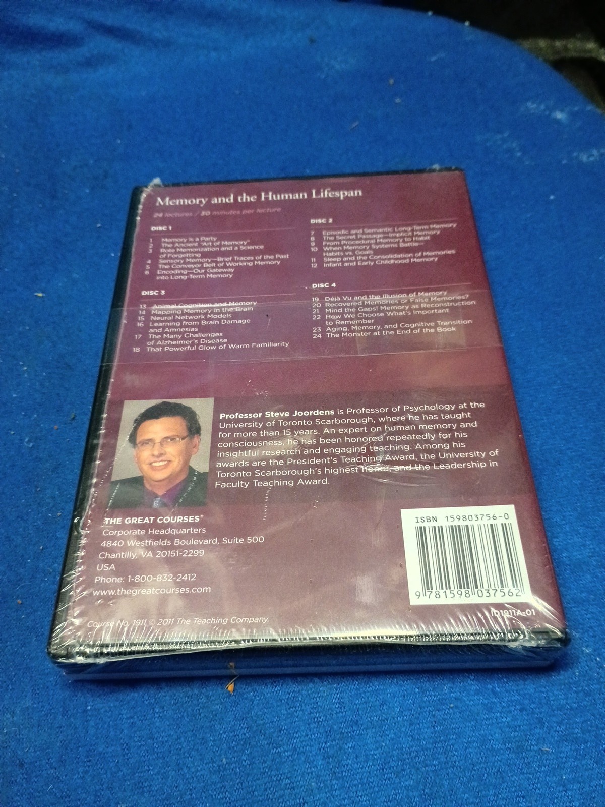 Memory and the Human Lifespan by Not Available (2012, DVD) New/Sealed
