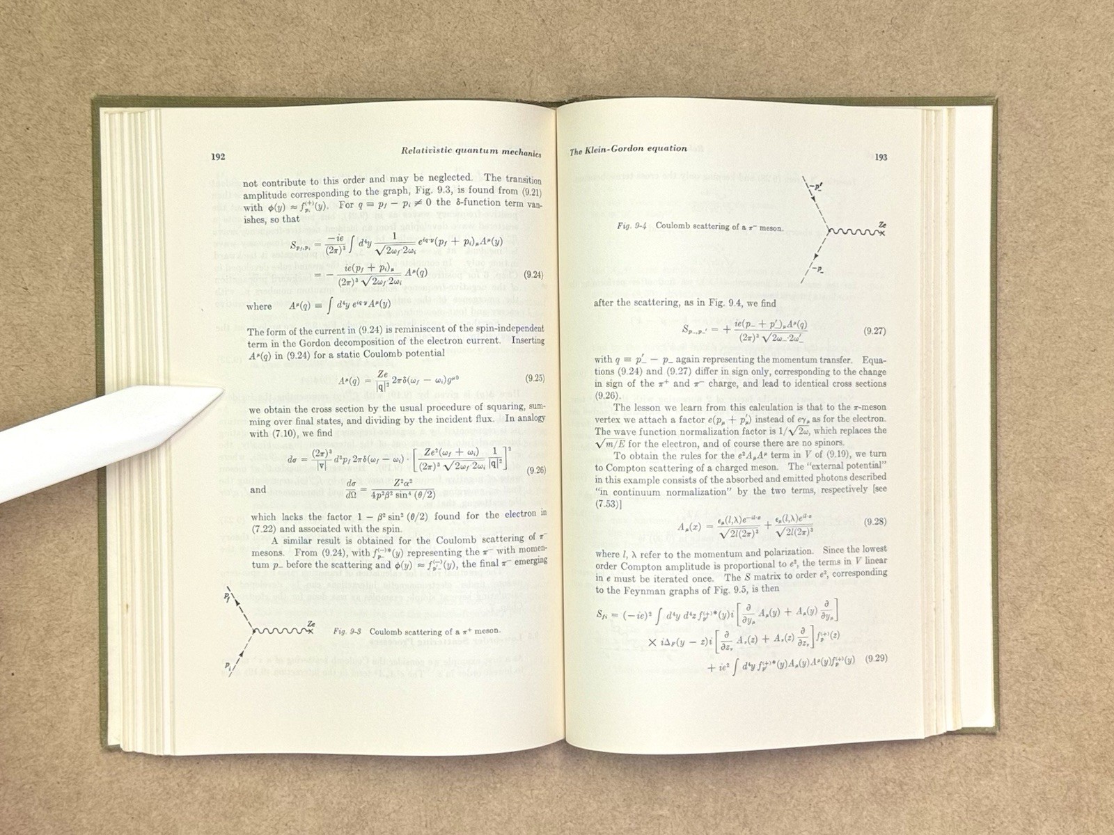 Vintage 1964 Relativistic Quantum Mechanics by Bjorken & Drell HCVG 1st Edition