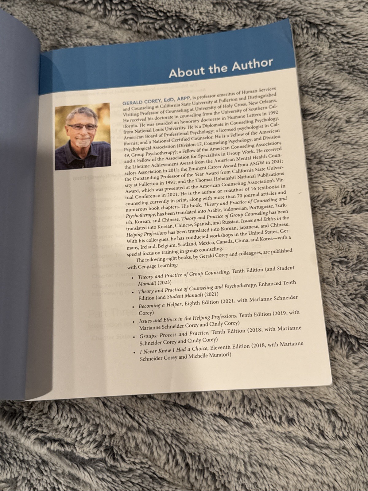 Theory and Practice of Group Counseling by Gerald Corey