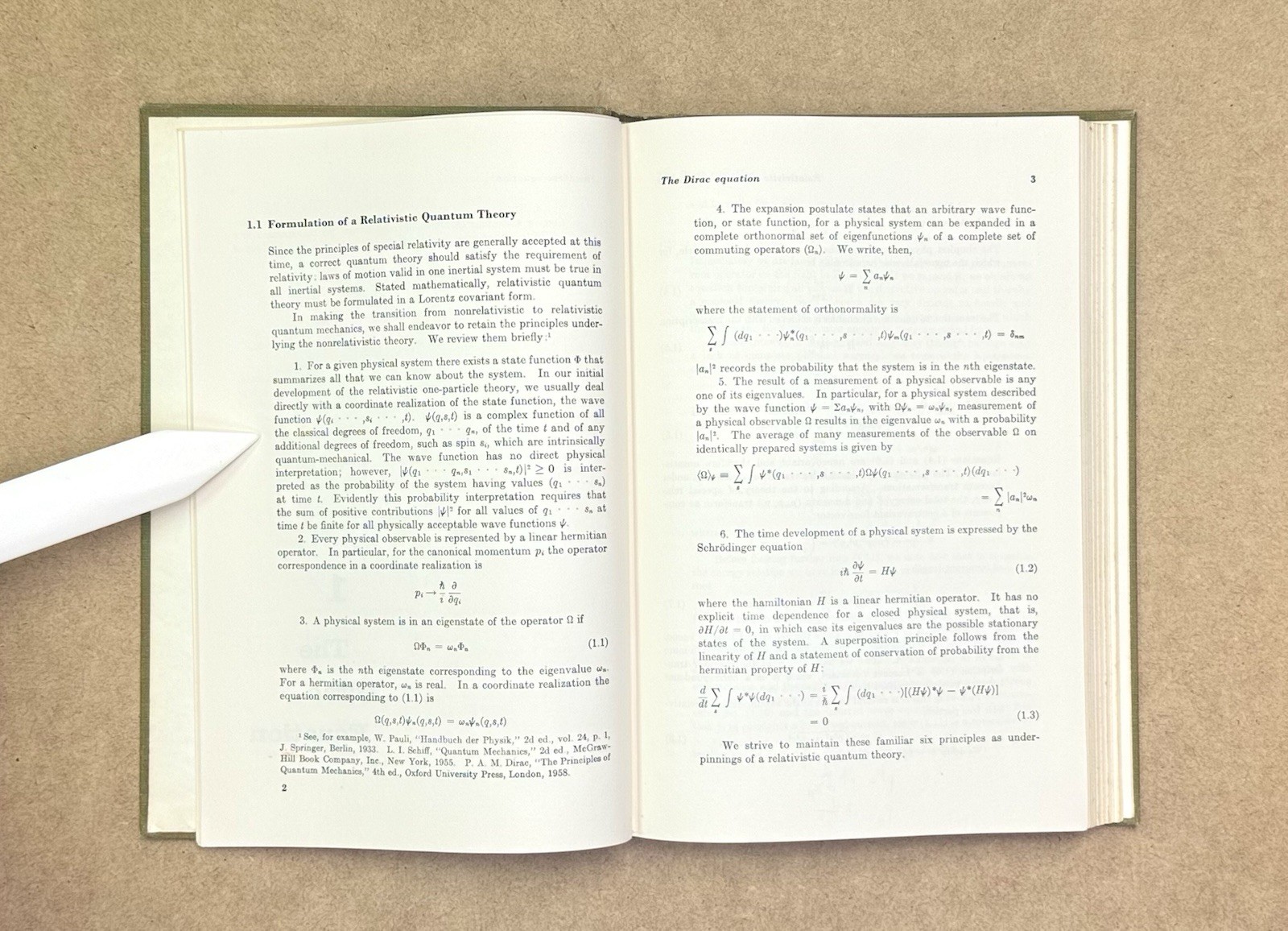 Vintage 1964 Relativistic Quantum Mechanics by Bjorken & Drell HCVG 1st Edition