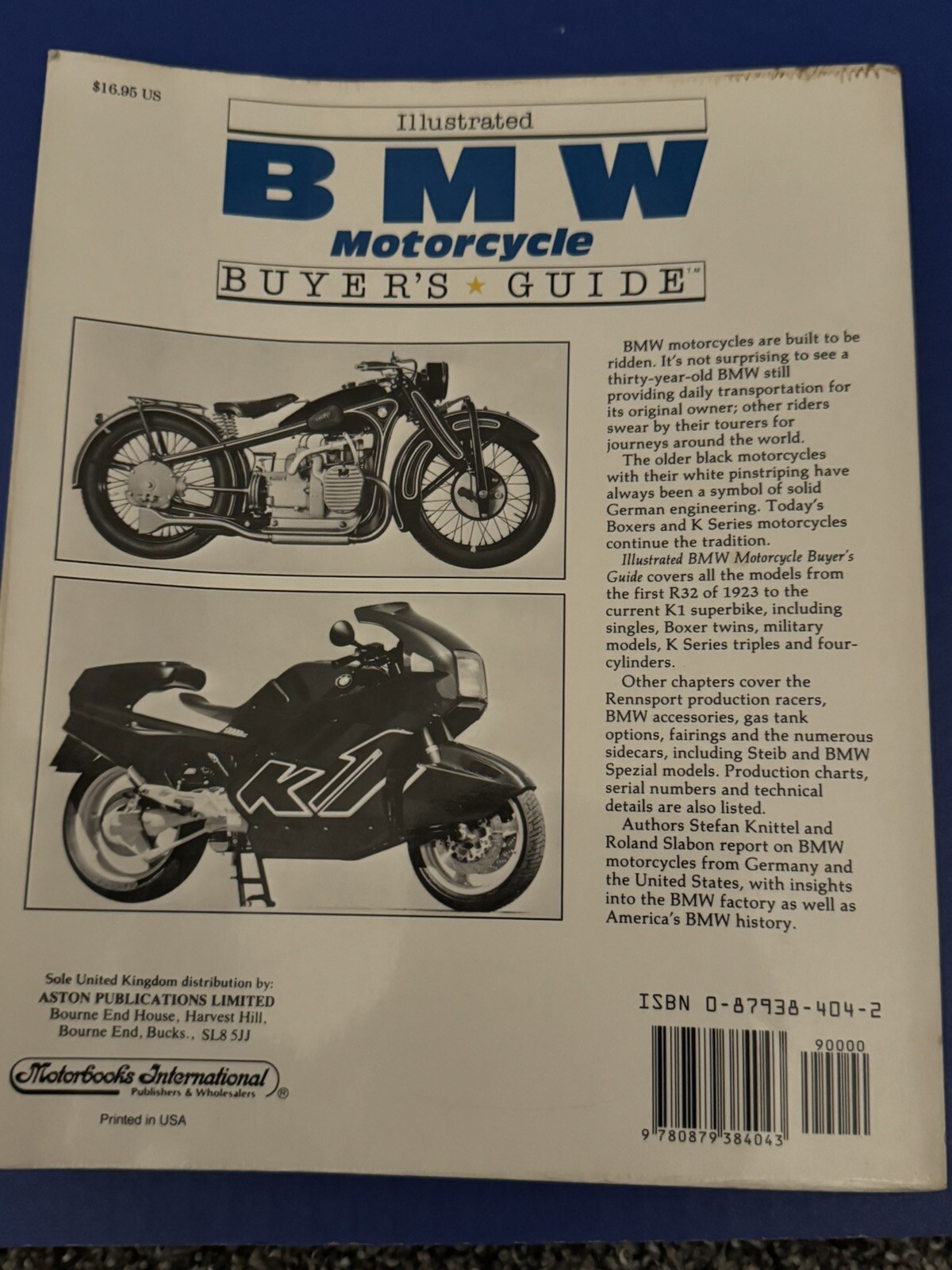 Illustrated Buyer’s Guide Ser.: Illustrated BMW Motorcycle Buyer’s Guide by…