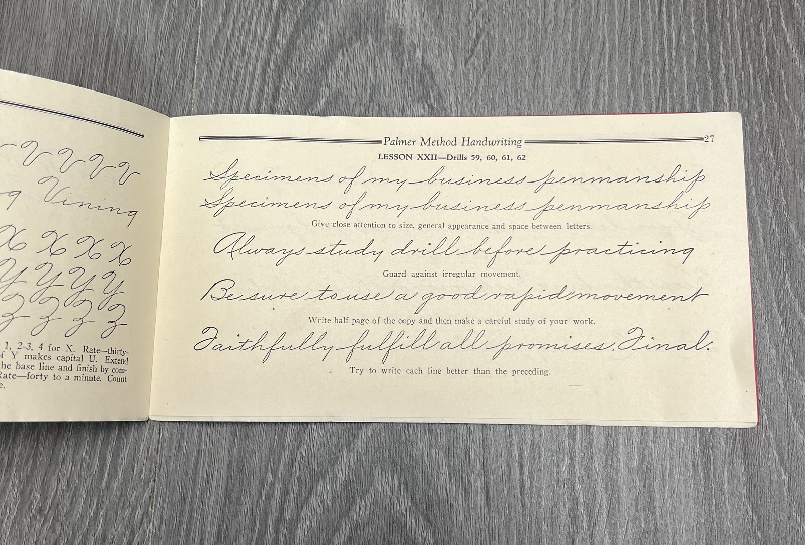 Vintage Palmer Method Handwriting Textbook Grade 8 The A.N. Palmer Company