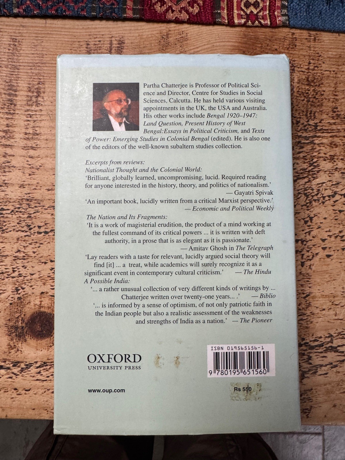 The Partha Chatterjee Omnibus: Nationalist Thought and the Colonial World, the