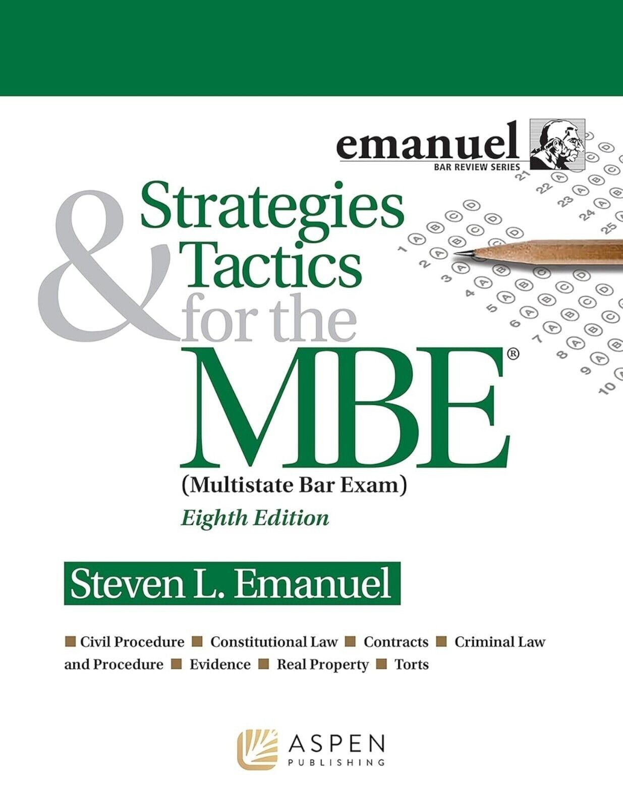 Strategies & Tactics for the MBE Paperback Q109