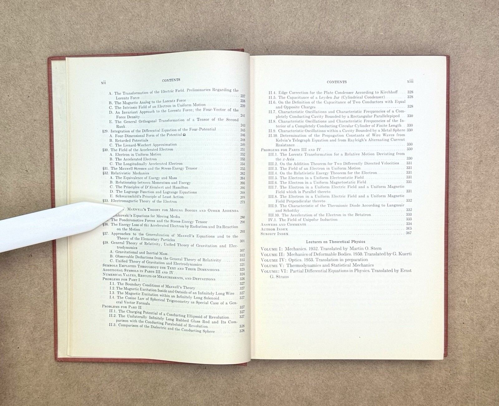 VTG 1952 Electrodynamics 1st Edition by Sommerfeld Academic Press HCVG (Ex-Lib)