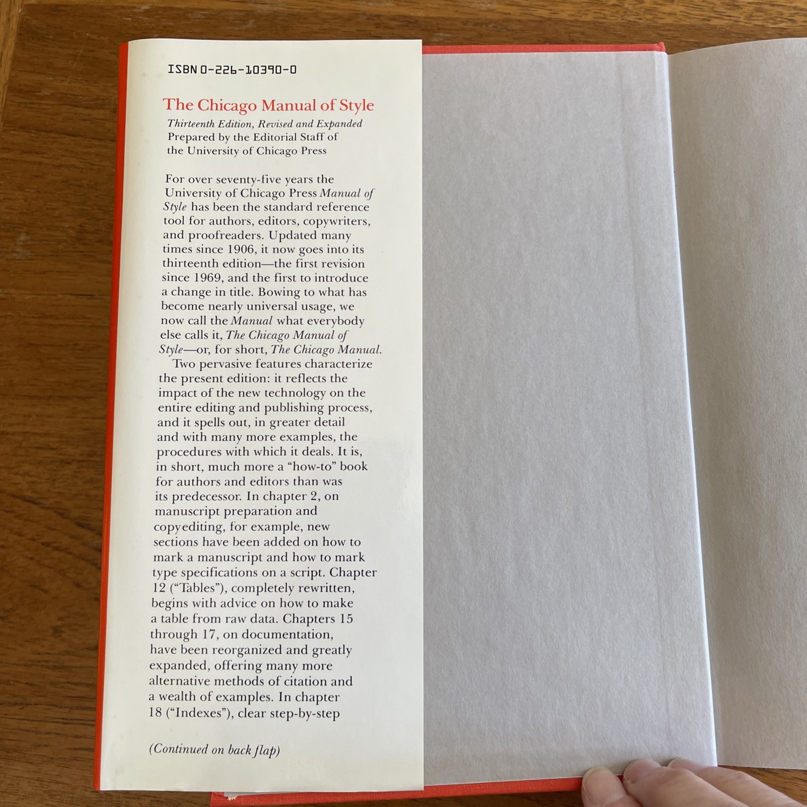 The Chicago Manual Of Style 13th Edition HCDJ 1982