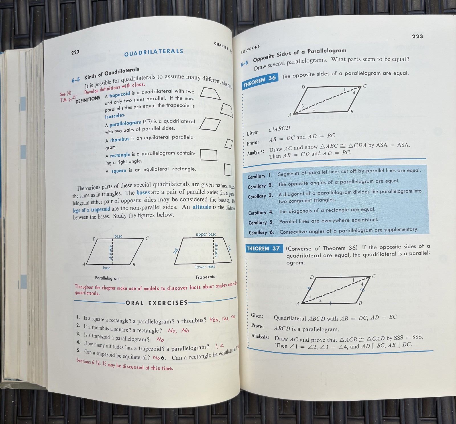 Geometry – Plane Solid Coordinate – Morgan, Zartman – Teacher’s Edition, 1963