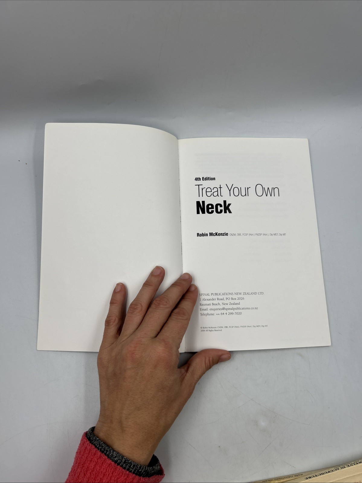 Treat Your Own Neck, USA 4th ed (in Print) by Robin A. McKenzie (Trade…