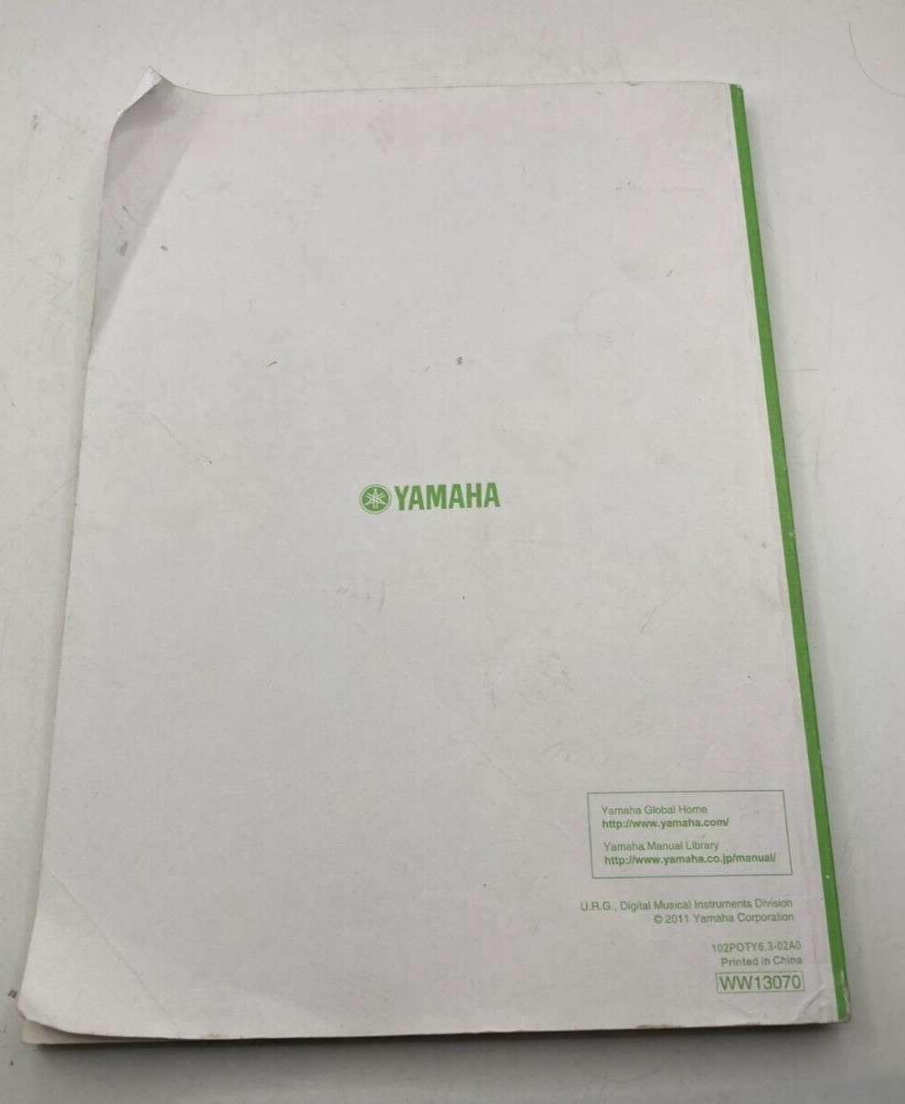 Yamaha PSR-E333 YPT-330 Owners Instruction Manual: 78Pages