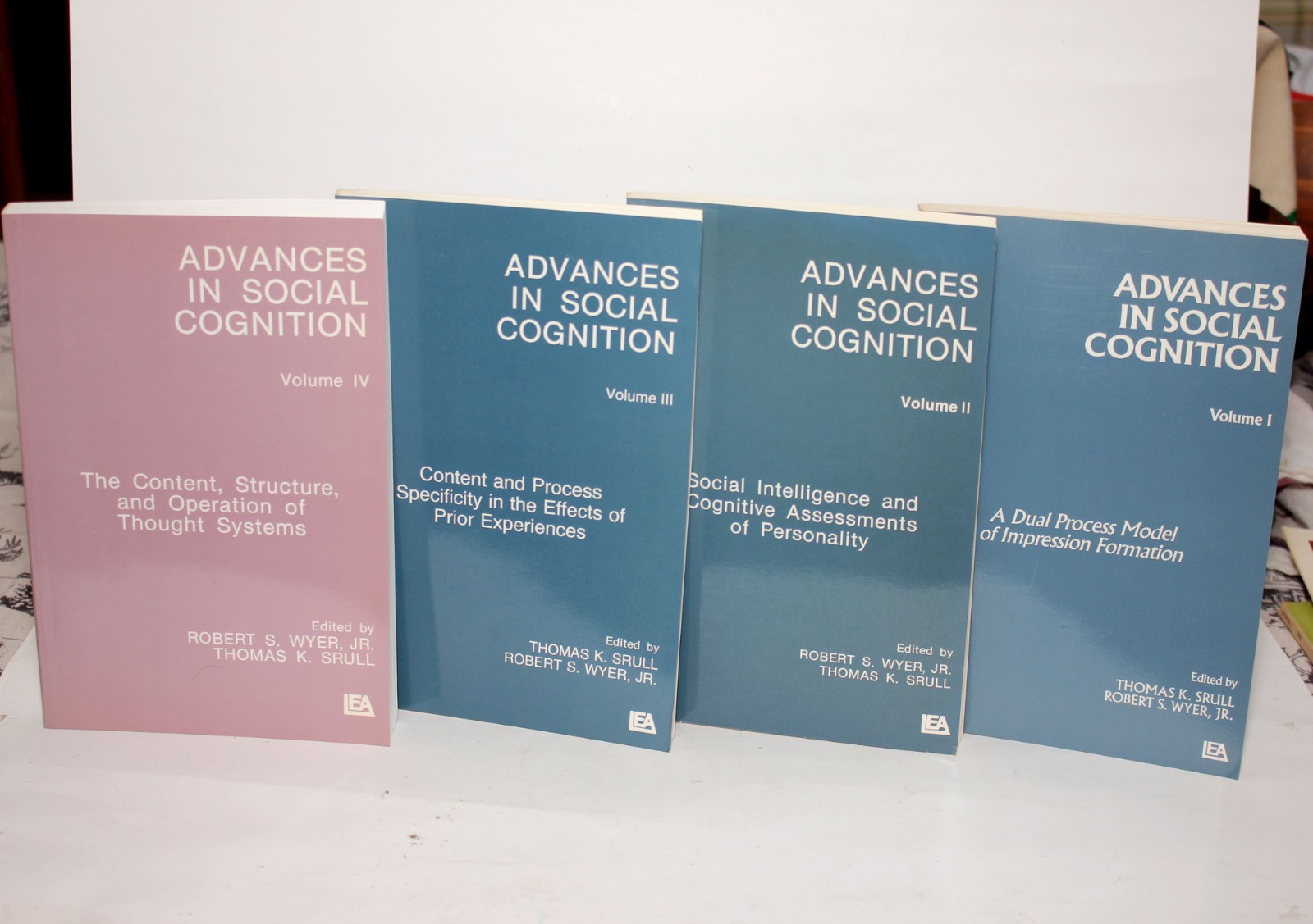 ADVANCES IN SOCIAL COGNITION VOLS I-IV 4 book set by R.S Wyer Jr. & T K Srull