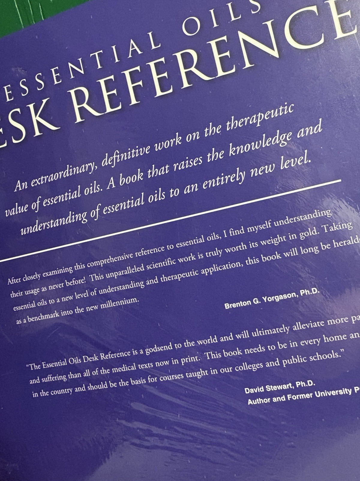 Essential Oils Desk Reference – Private Collection 1st Edition Hardcover Book