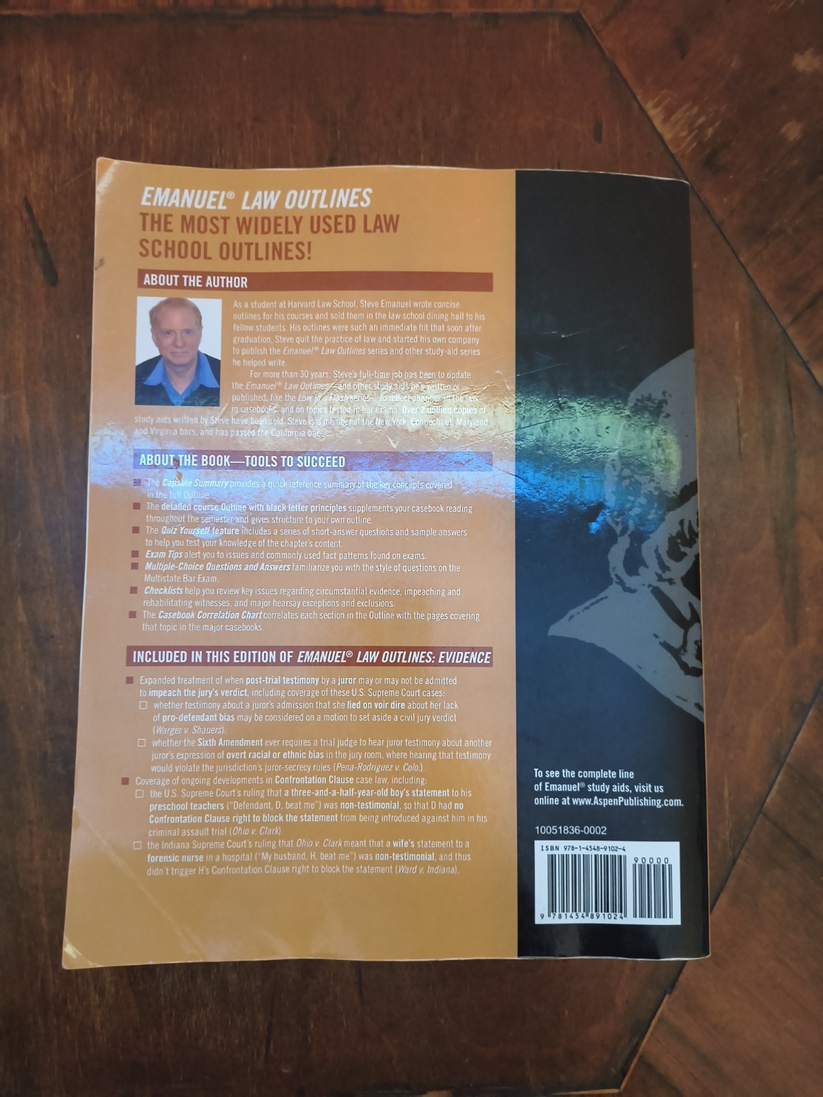 Emanuel Law Outlines Ser.: Emanuel Law Outlines for Evidence by Steven L….