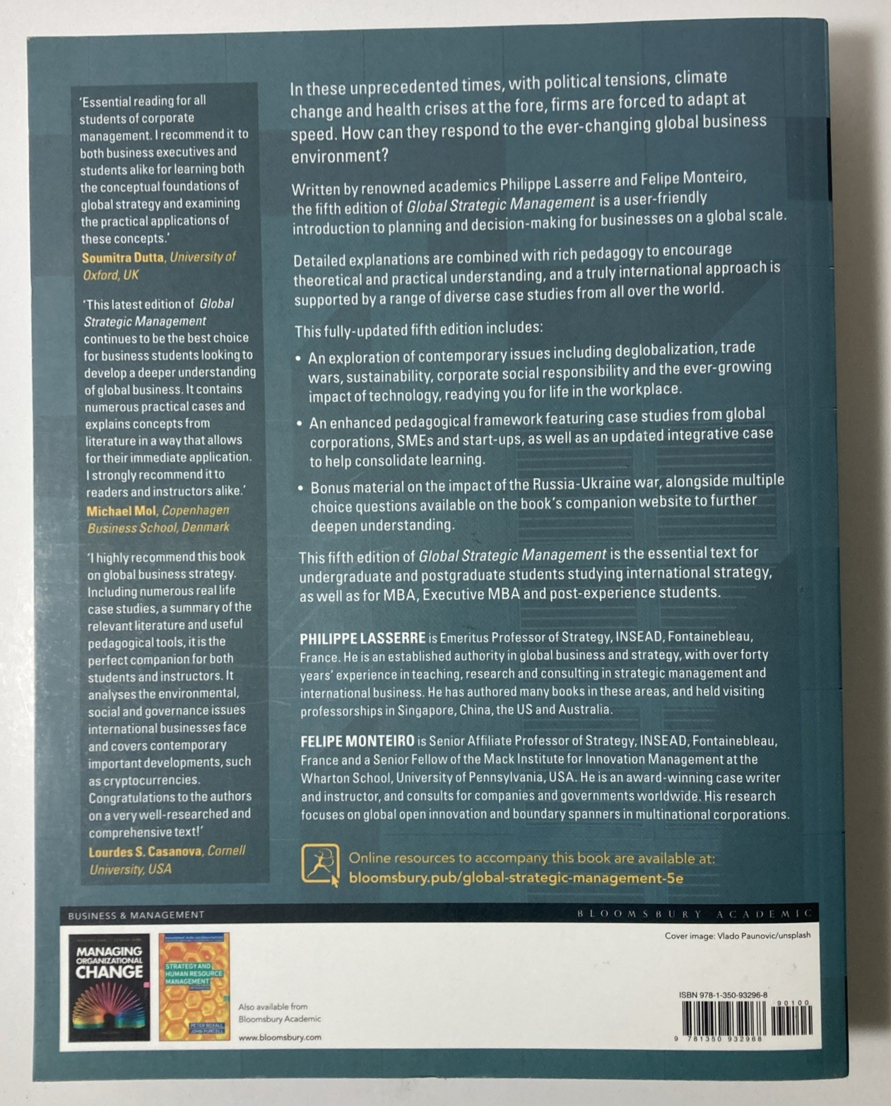 Global Strategic Management | By Philippe Lasserre and Felipe Monteiro | 2022