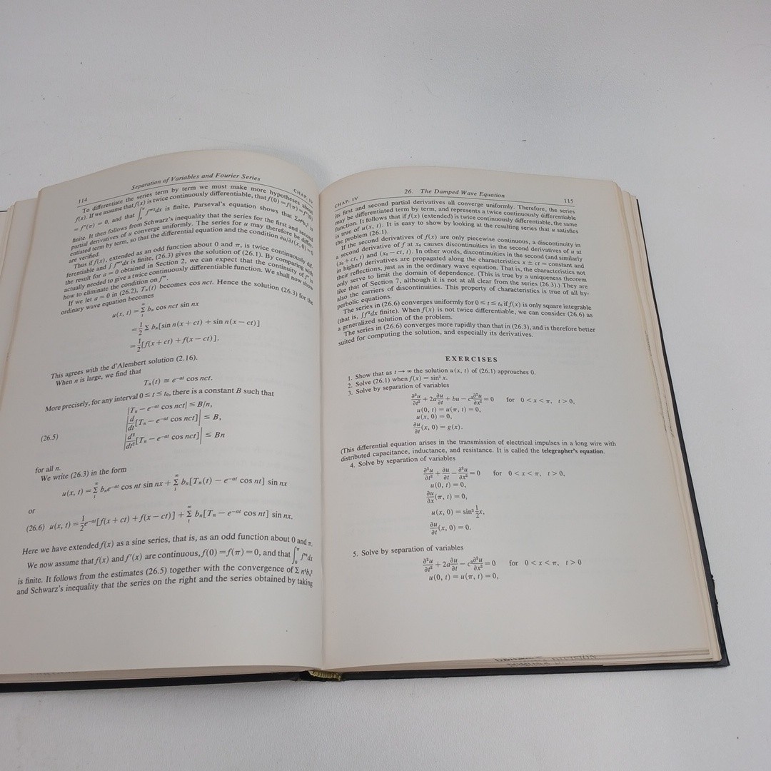 First Course in Partial Differential Equations By H.F. Weinberger Hardcover 1965