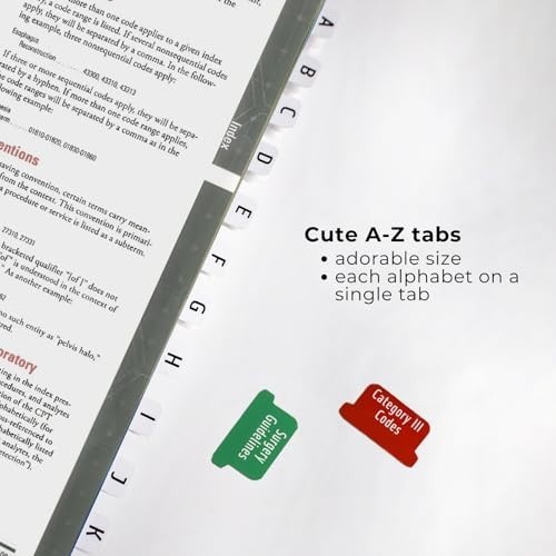 CPT 2026 Code Book Index Tabs – Easy-Apply, Durable, Organized for Professionals