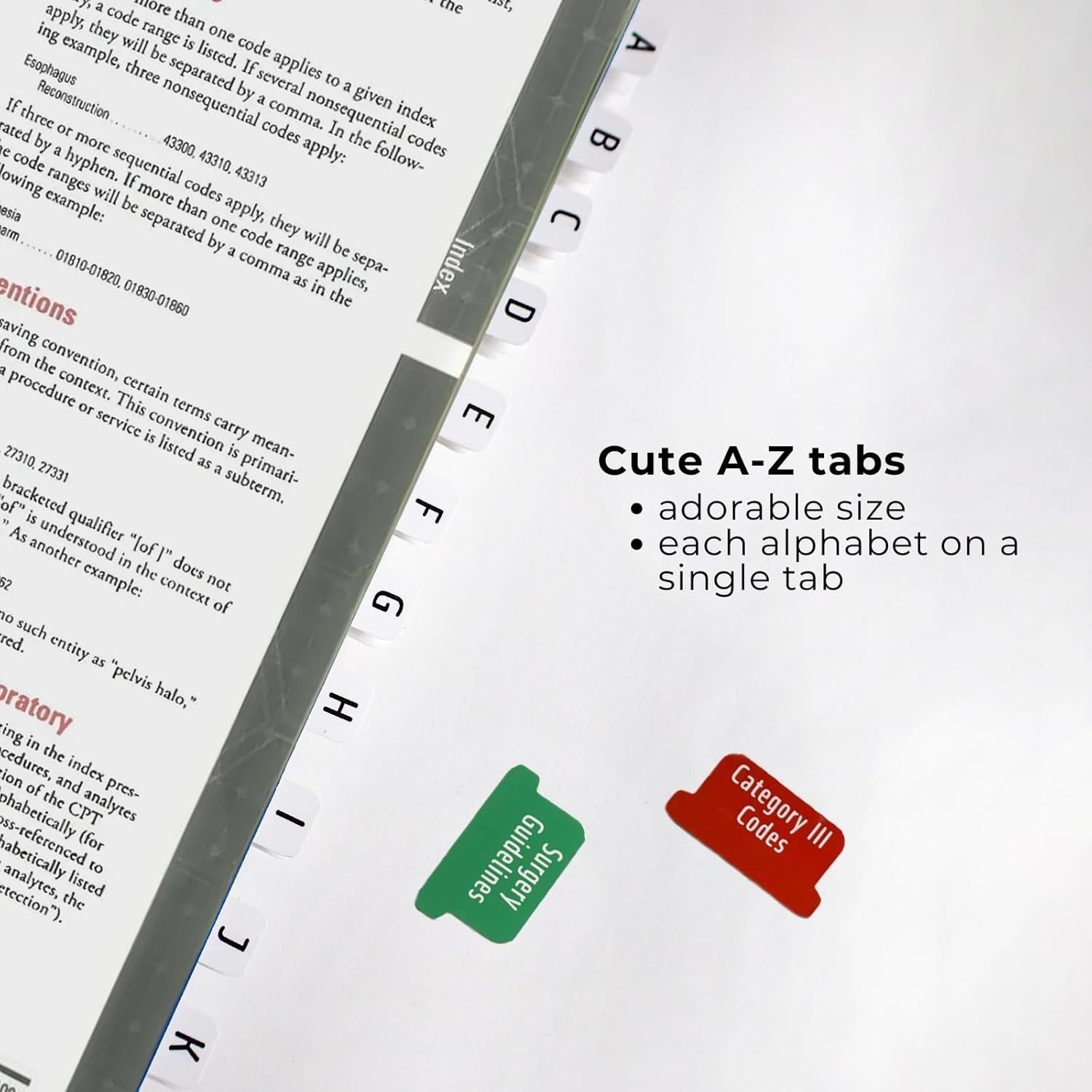 CPT 2026 Code Book Index Tabs Complete Set for AMA Version Professional Edition