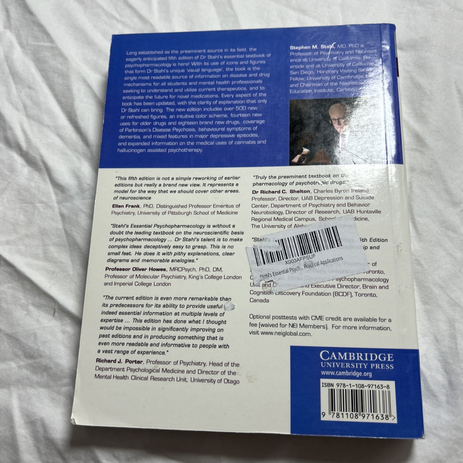 Stahl’s Essential Psychopharmacology : Neuroscientific Basis and Practical appl