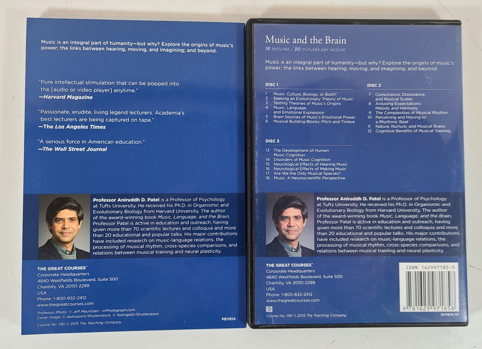 Music and The Brain: The Great Courses (DVD and Guidebook, 2015)