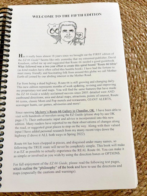 Route 66 EZ66 Guide for Travelers by Jerry McClanahan 5th Edition