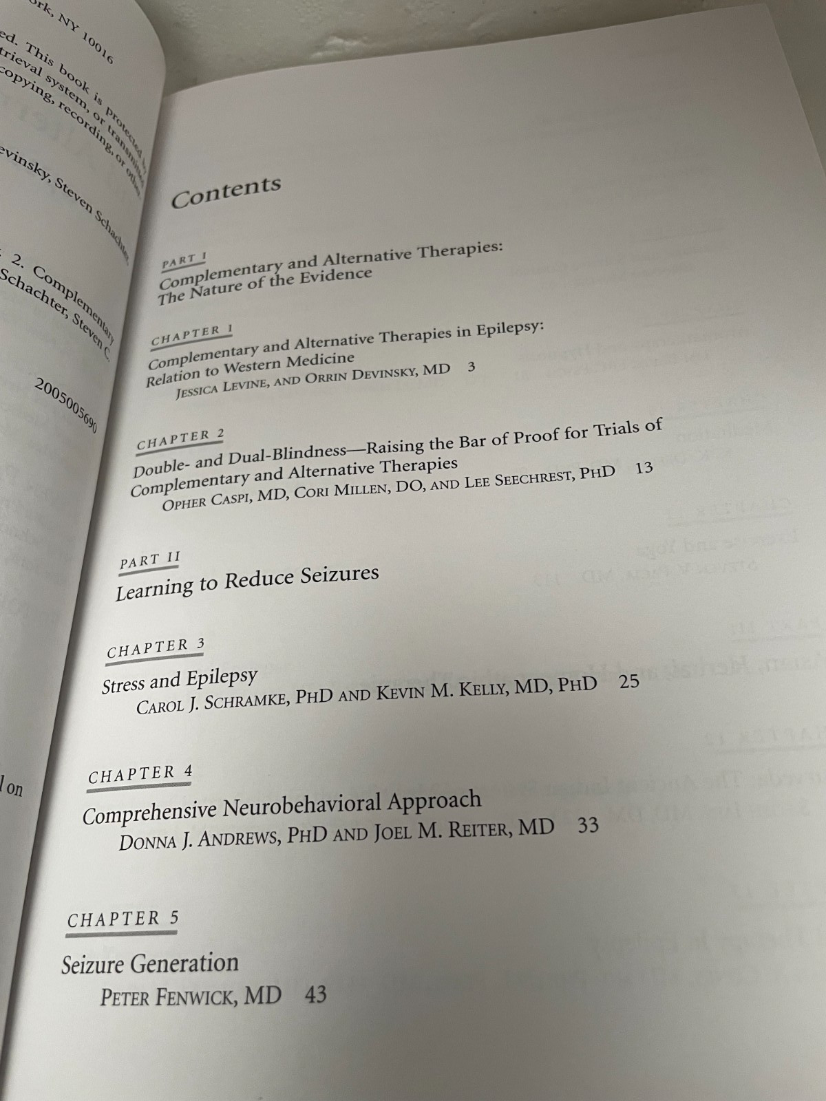 complementary & alternative therapies for epilepsy H/B book 330 pages O devinsky