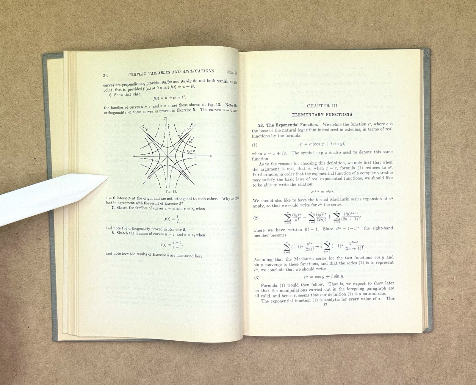 Vintage 1948 Complex Variables & Applications 1st Edition by Churchill HC