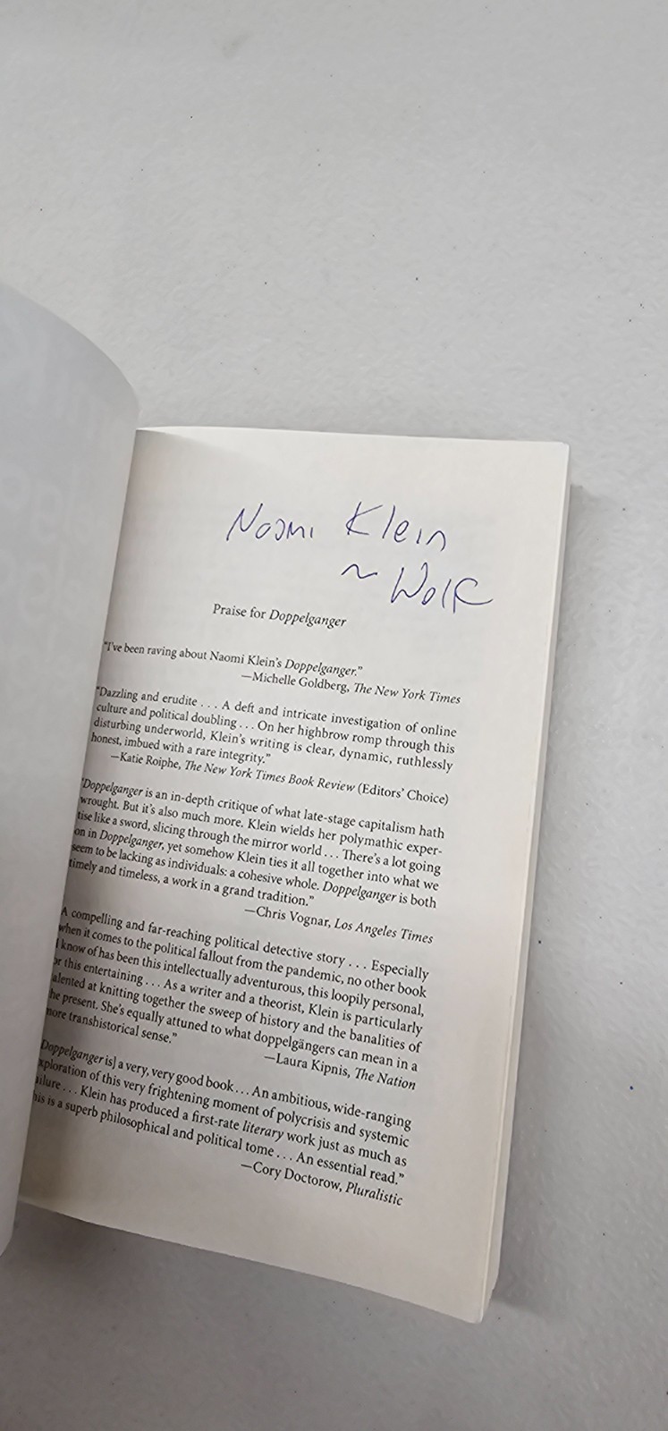 Doppelganger: A Trip Into the Mirror World – Naomi Klein, Picador, Paperback