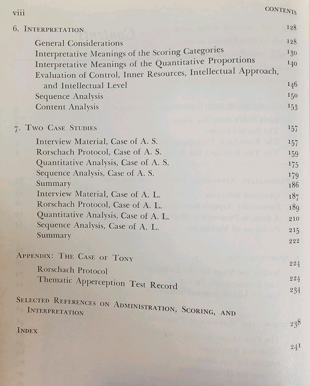 Rorschach Technique : An Introductory Manual (1962, Vintage Hardcover)