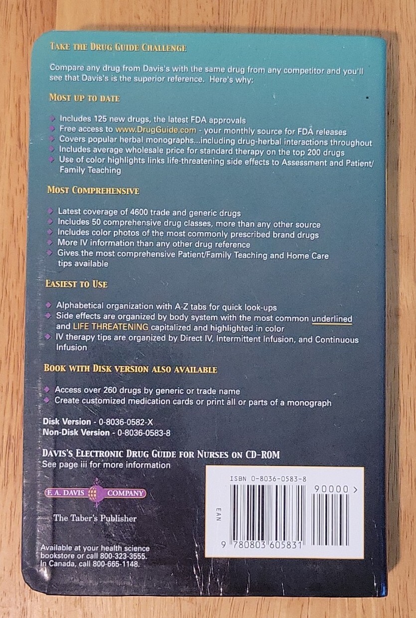 Davis’s Drug Guide for Nurses by April Hazard Vallerand and Judith Hopfer Deglin
