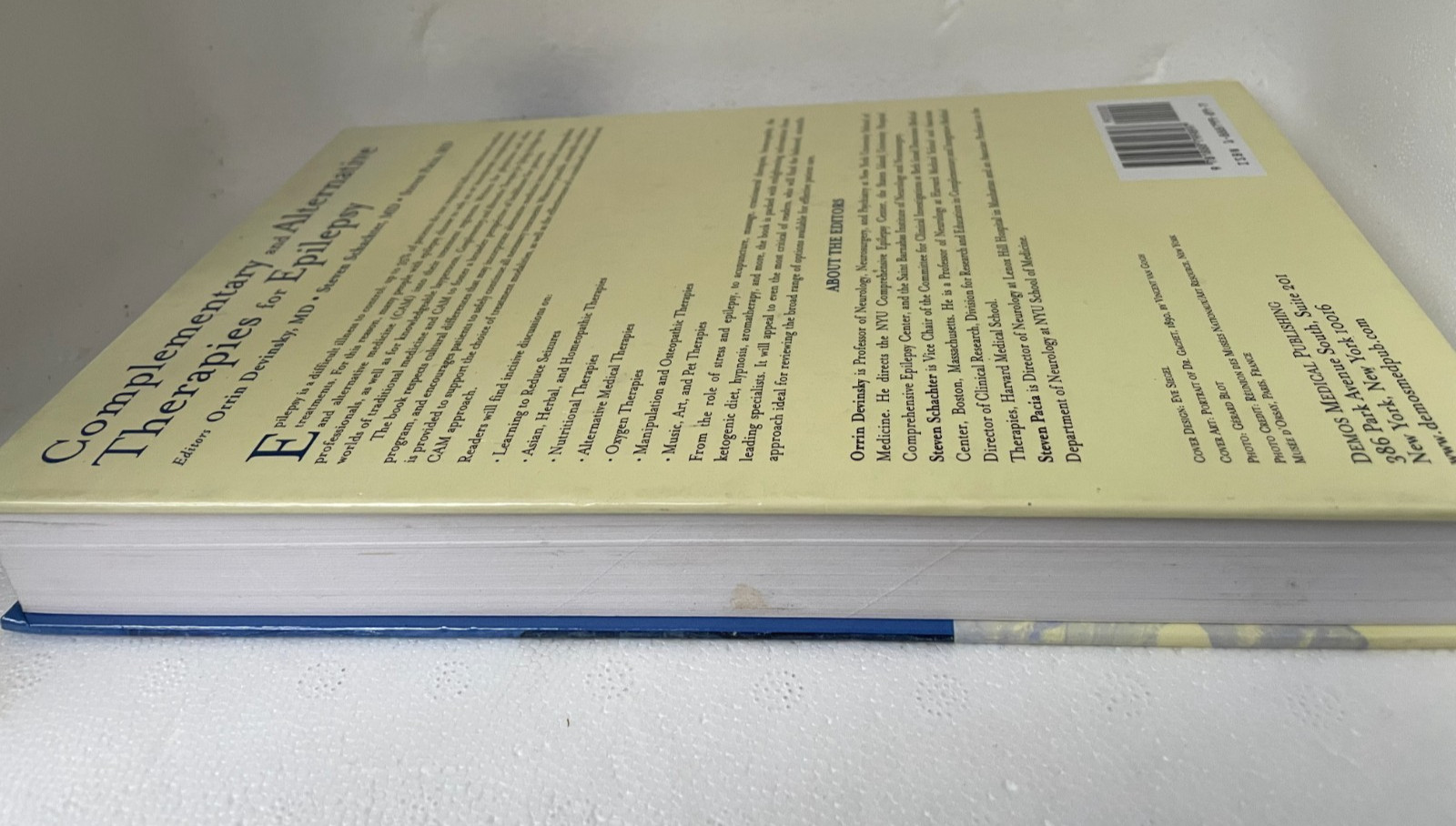 complementary & alternative therapies for epilepsy H/B book 330 pages O devinsky