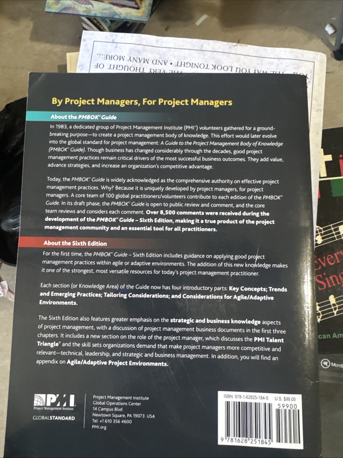 A Guide to the Project Management Body of Knowledge [PMBOK Guide]Sixth Edition
