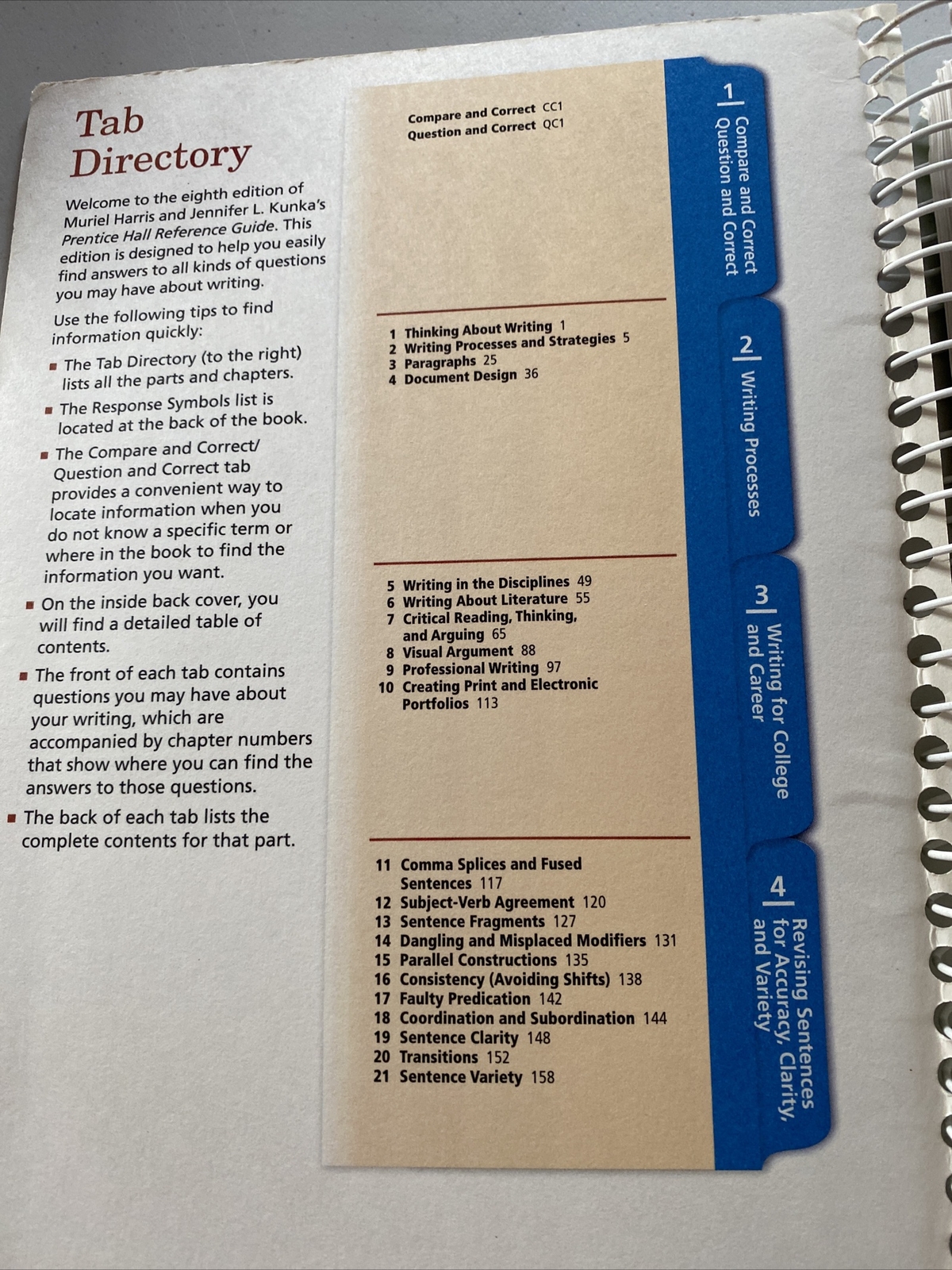 Prentice Hall Reference Guide 8th Ed. Harris,Kunka.