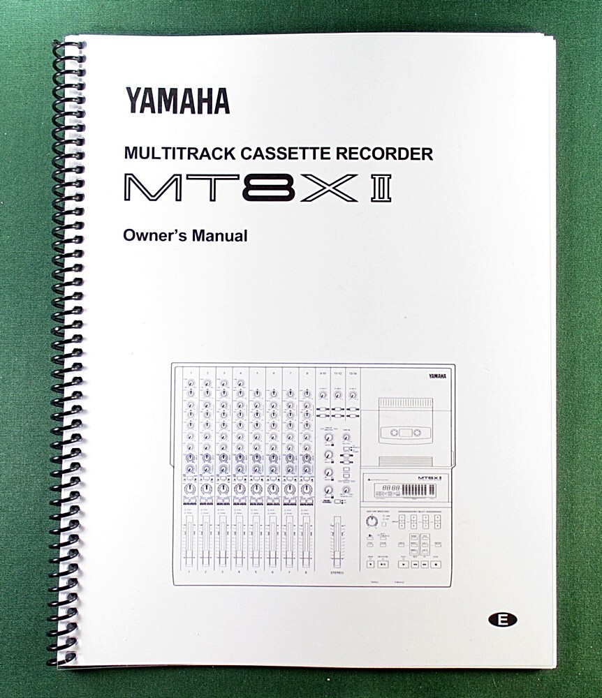 Yamaha MT8X II Instruction Manual: 65 Pages & Protective Covers!