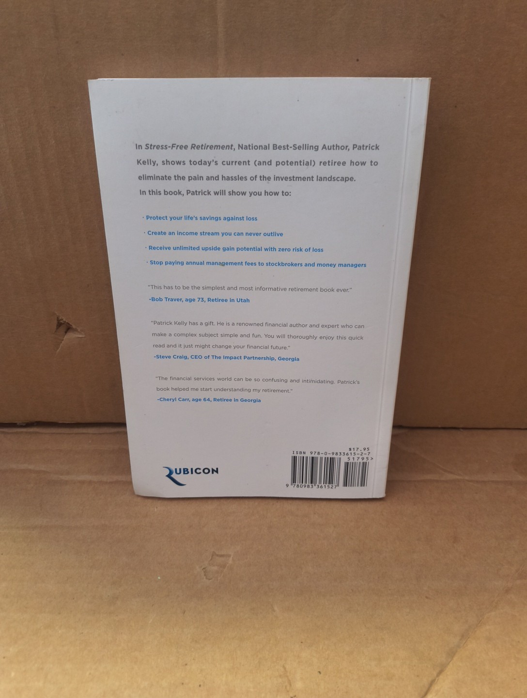 Stress-Free Retirement by Patrick Kelly (2013, Trade Paperback)