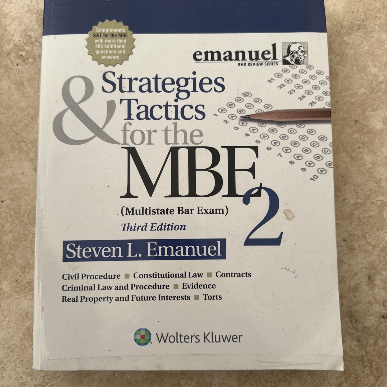 Bar Review Ser.: Strategies and Tactics for the MBE 2 by Steven L. Emanuel