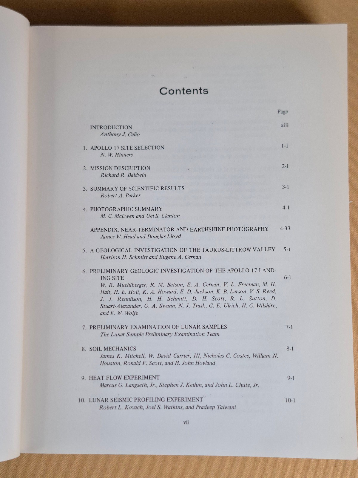 Apollo 17 Preliminary Science Report – NASA SP-330 – 1973 Printing 712 pages