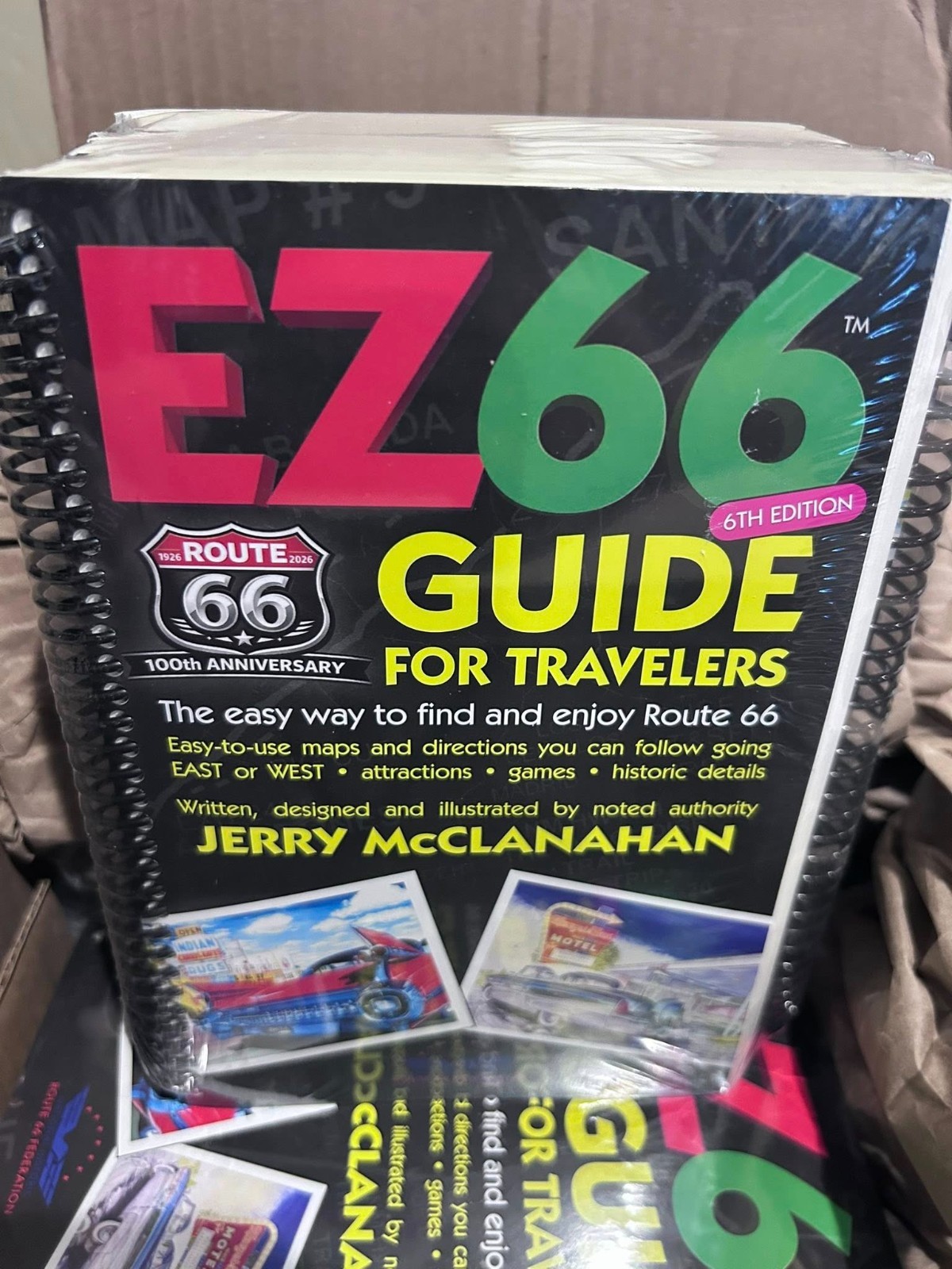 Route 66 EZ 66 Guide for travelers 6th Edition Brand New McClanahan