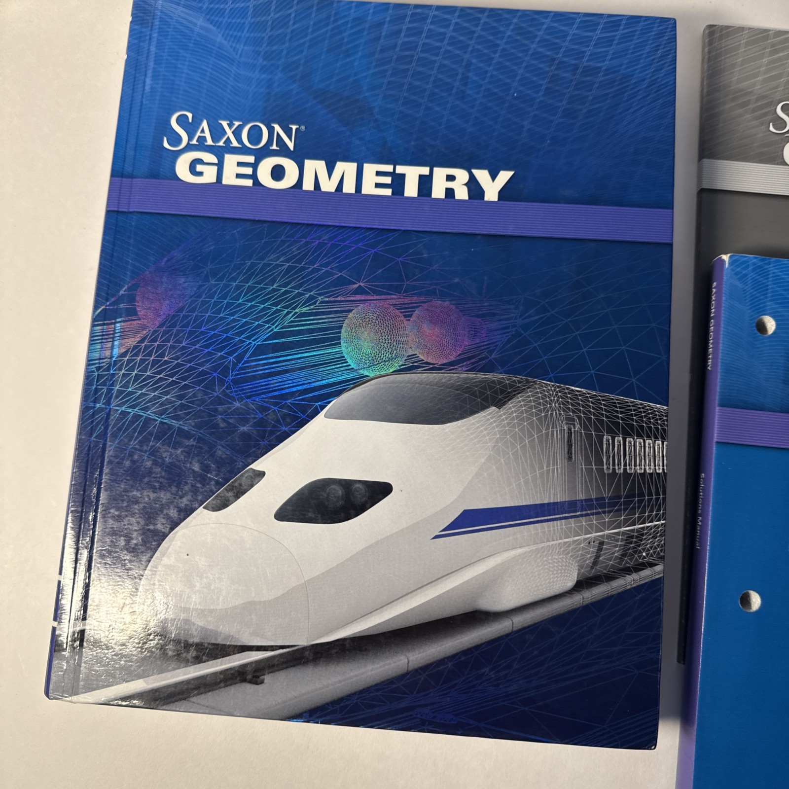 Saxon Geometry (1st Ed) SET, Textbook, Solutions, & Test Book