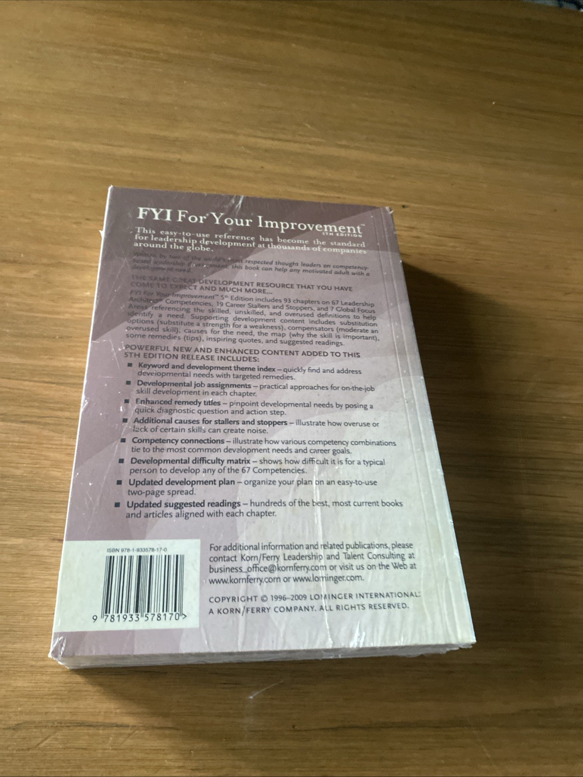 FYI for Your Improvement : A Guide for Development and Coaching 5th Edition New