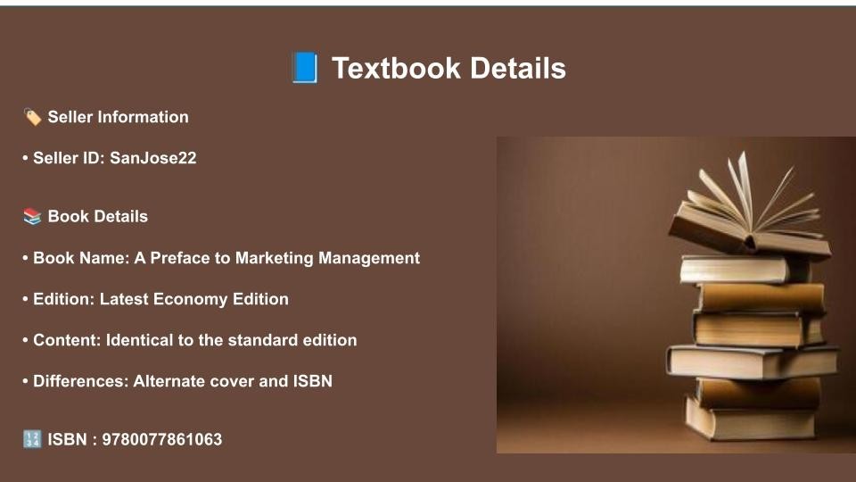 New: A Preface to Marketing Management by J. Paul Peter – 9780077861063