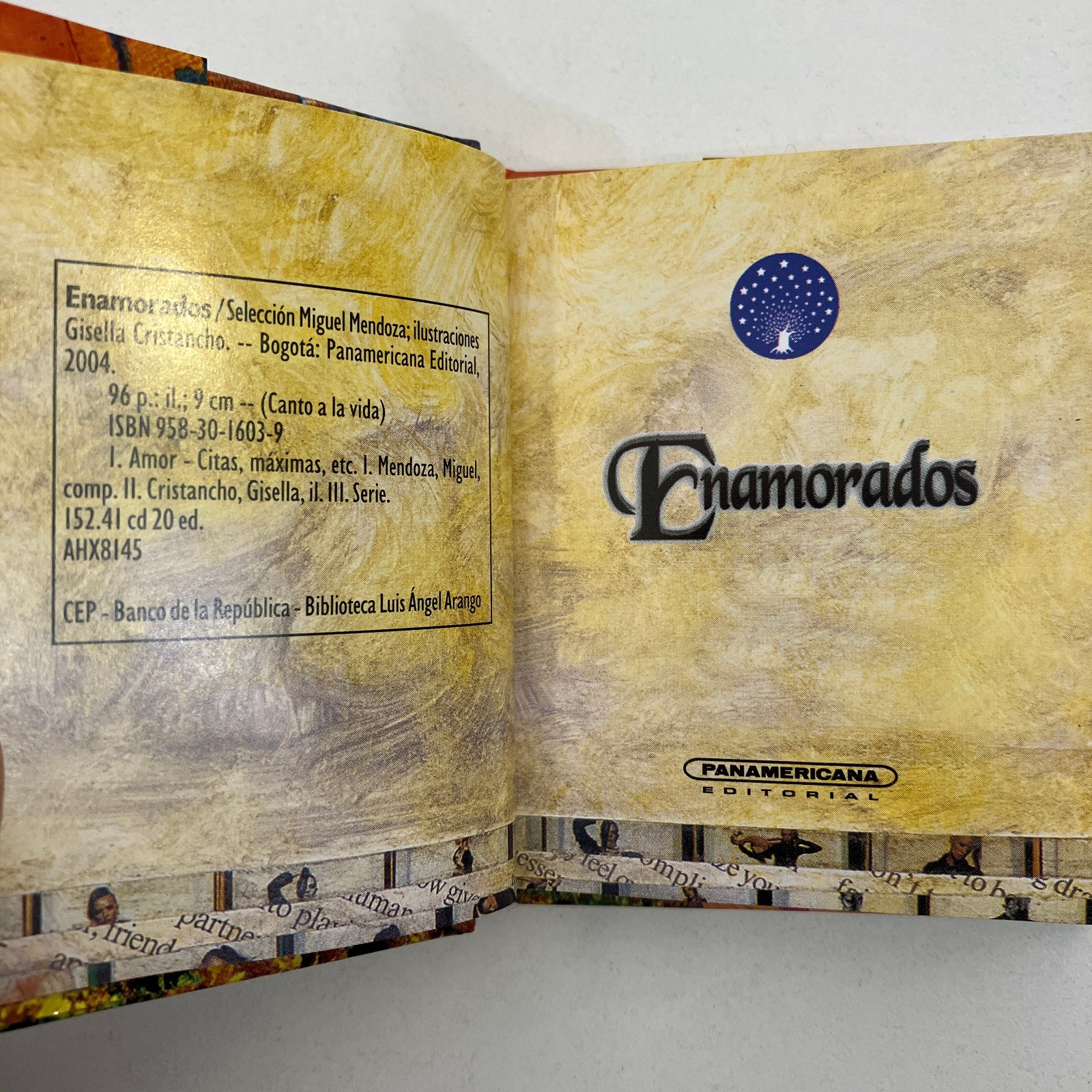 Enamorados Spanish Edition MINI HCDJ 2005 Panamericana Editorial First Reprint